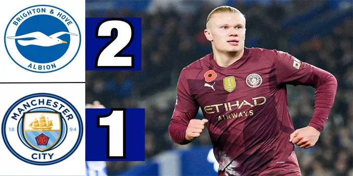 Liga Inggris – Hasil Brighton 2-1 Man City, 9 Nov 2024